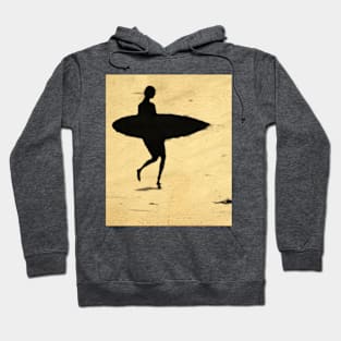 Summer Day - Surfer Girl on Beach Hoodie